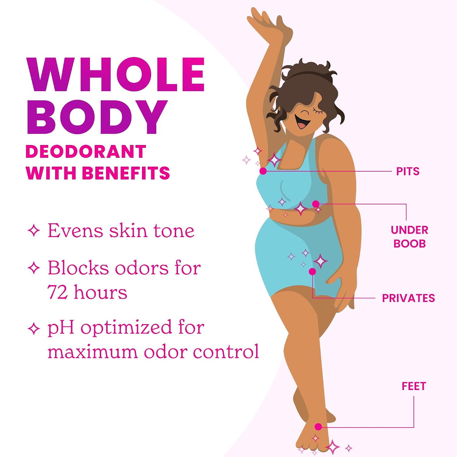 Lume Whole Body Deodorant - Invisible Cream Tube - 72 Hour Odor Control - Aluminum Free. Baking Soda Free. Skin Safe - 3.0 ounce (Pack of 2) (Clean Tangerine)