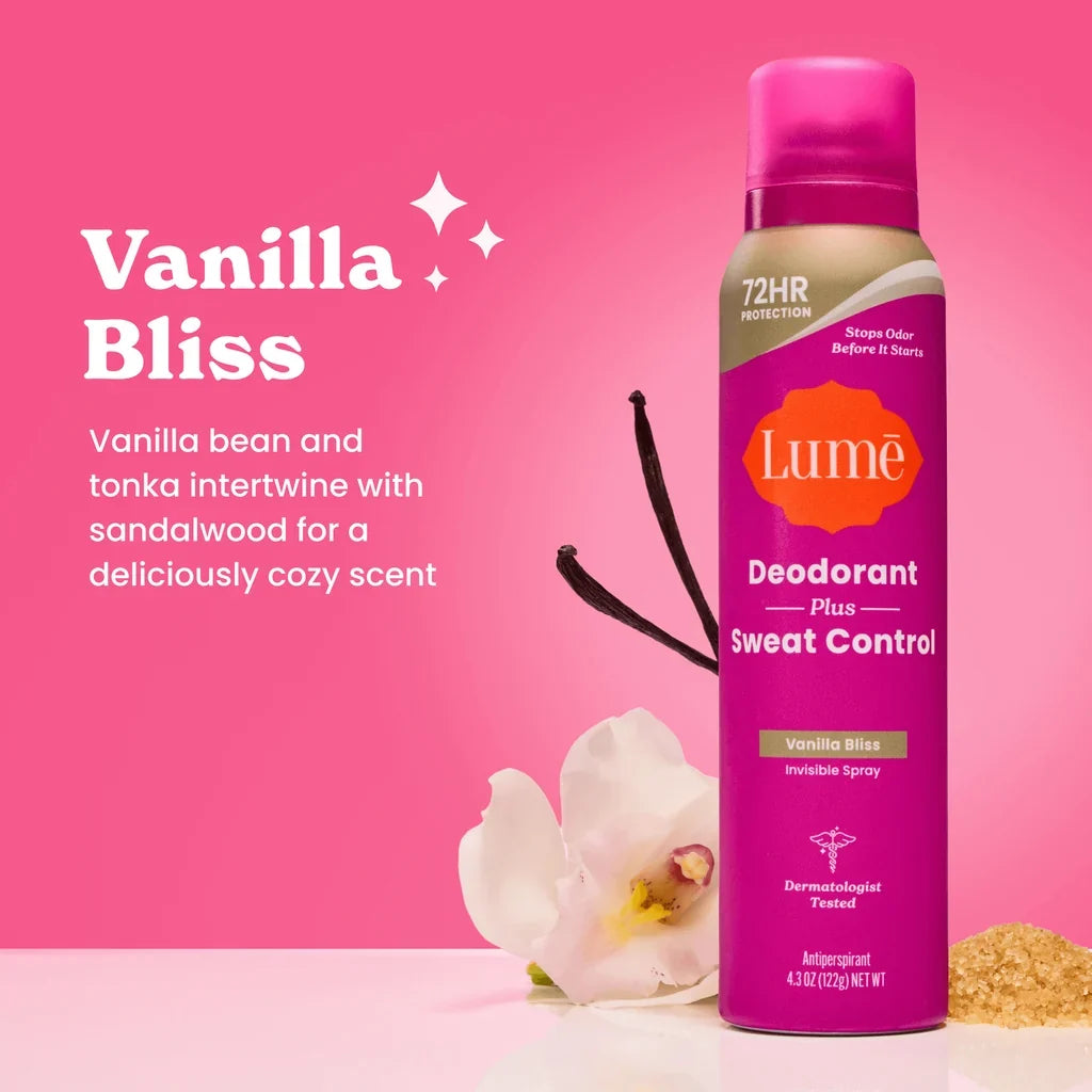 Lume Sweat Control Spray Deodorant Vanilla Bliss